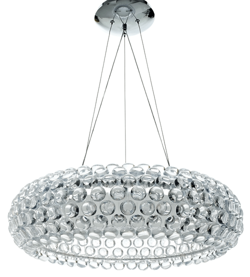 Ceiling Mount Crystal Chandelier with Pendent